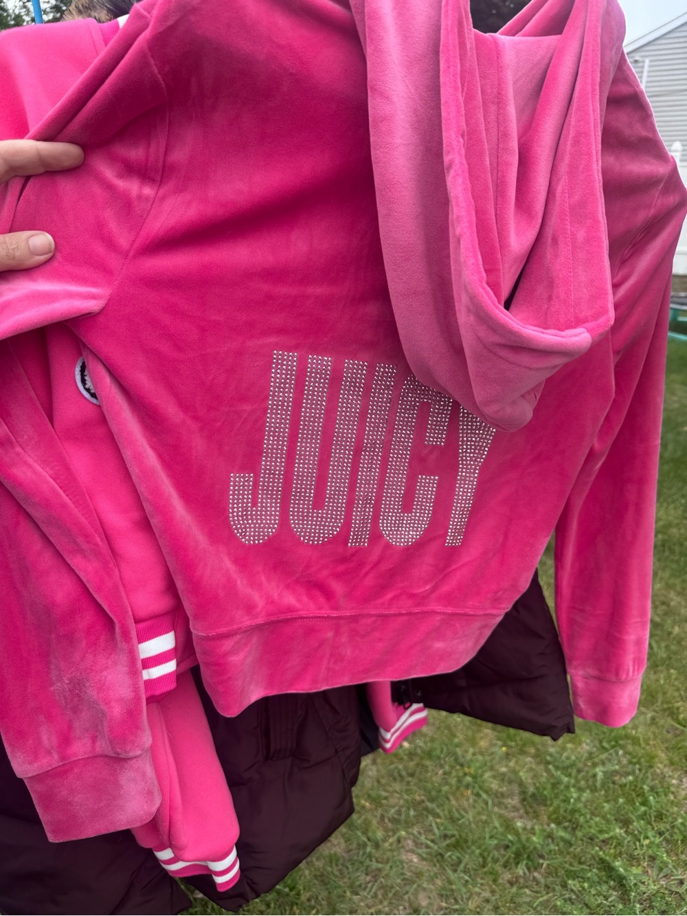 NWT Juicy Couture zip up velour hoodie!